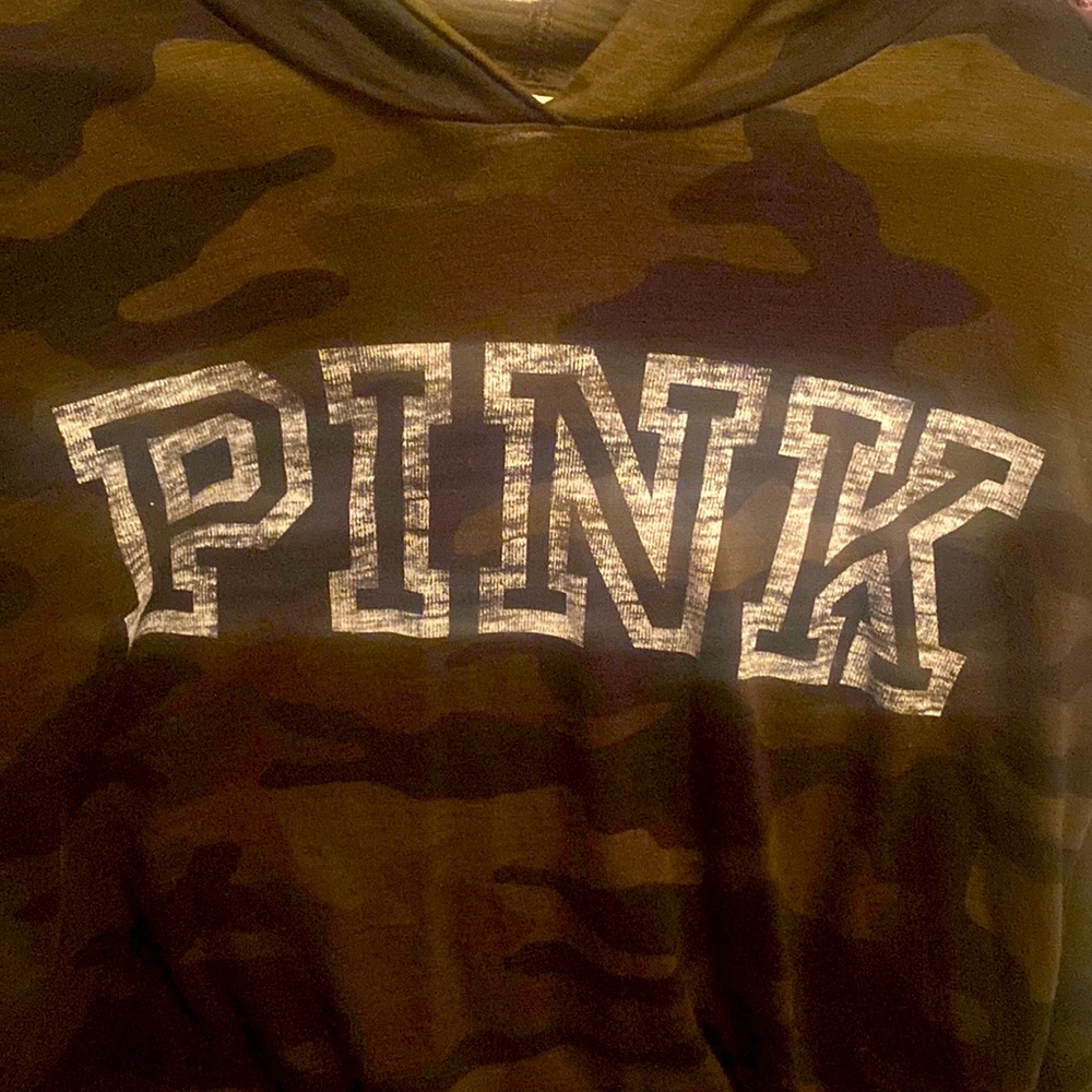 Long sleeve PINK shirt with hood NWT